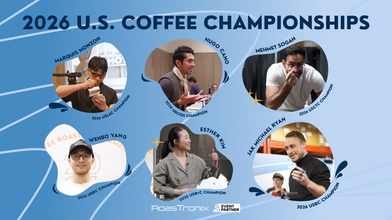 Looking back on the 2026 U.S. Coffee Championships—but what’s coming in 2027? Photo courtesy of RoasTronix.